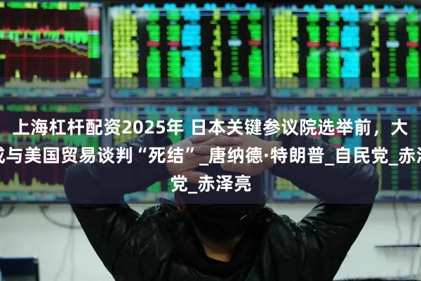 上海杠杆配资2025年 日本关键参议院选举前，大米成与美国贸易谈判“死结”_唐纳德·特朗普_自民党_赤泽亮